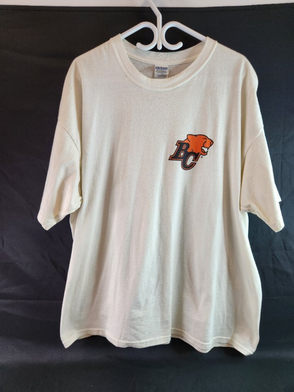 Vintage BC Lions T-Shirts Mens Size XXL 1990s Off White CFL Waves Gildan - Picture 10 of 16